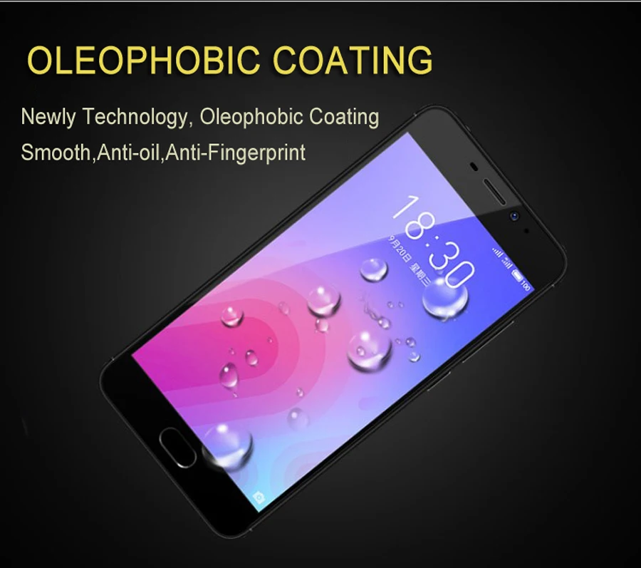 Полное покрытие экрана протектор для Meizu M6 стекло закаленное M711H полная защитная