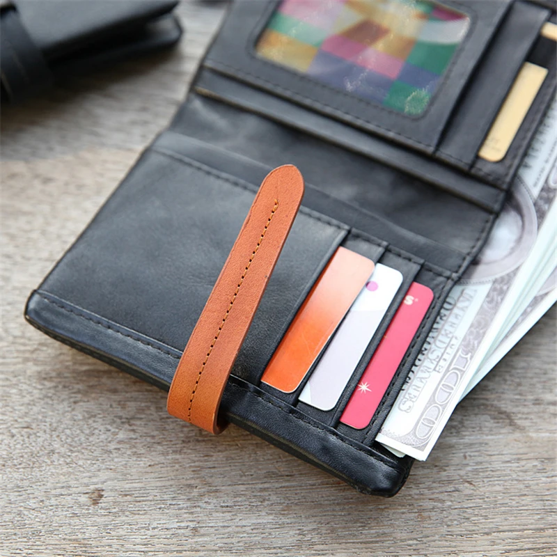 Мужской кошелек из натуральной кожи мужской тонкий мягкой для отдыха с