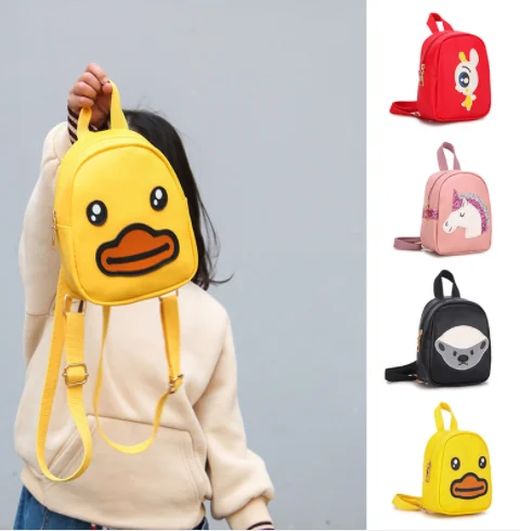2019 Милая утка мультфильм Маленькая желтая рюкзак в Корейском стиле Harajuku девушка