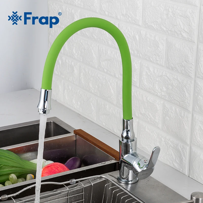 Смеситель для кухни FRAP 6 цветов из силикагеля смеситель кухонной раковины с одной