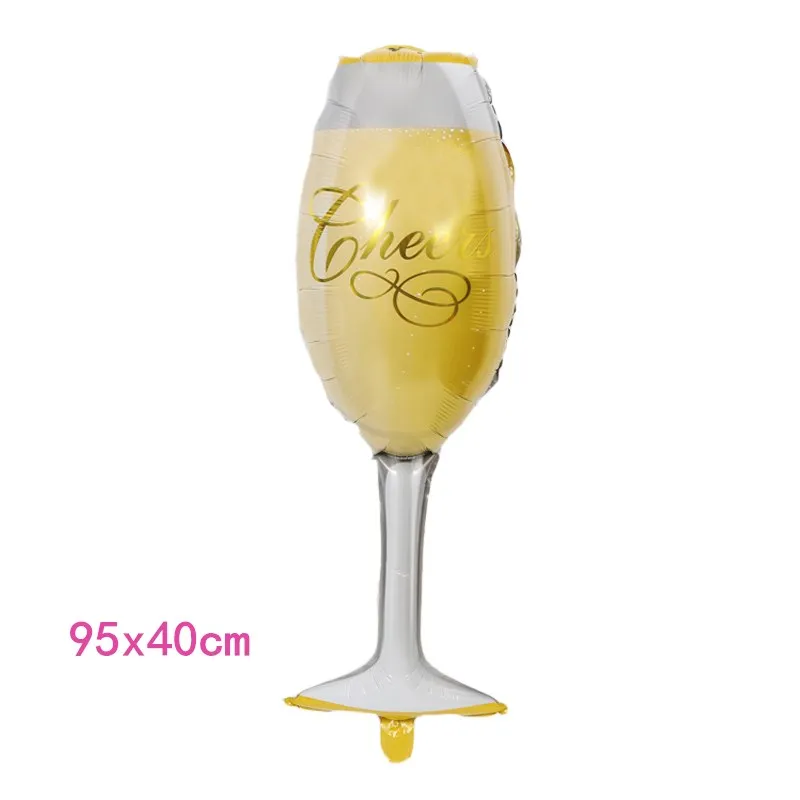 Chicinlife 1 PCS С Днем Рождения бокалы для шампанского бутылка пива Фольга шарики для день рождения Свадебные украшения детский праздничный костюм поставки