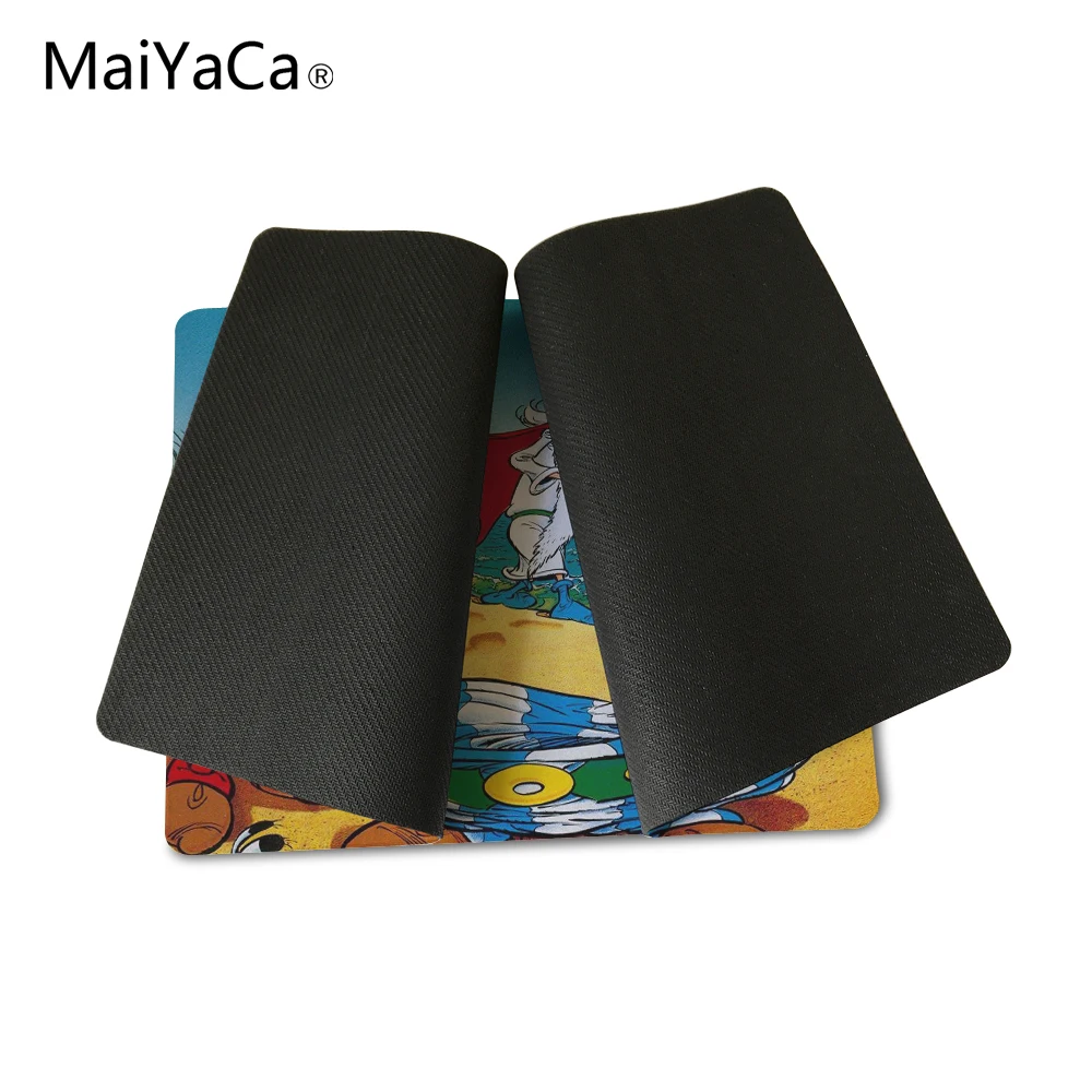 Коврик для мыши MaiYaCa Asterix и Obelix на заказ, мягкий резиновый коврик для самостоятельной игры, персональный Коврик для мыши без оверлока, коврик для мыши