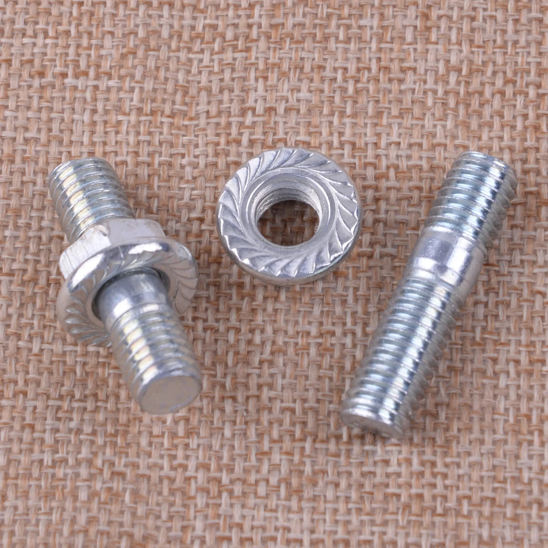 LETAOSK 2 комплекта серебристый металлический глушитель выхлопной гайки Подходит