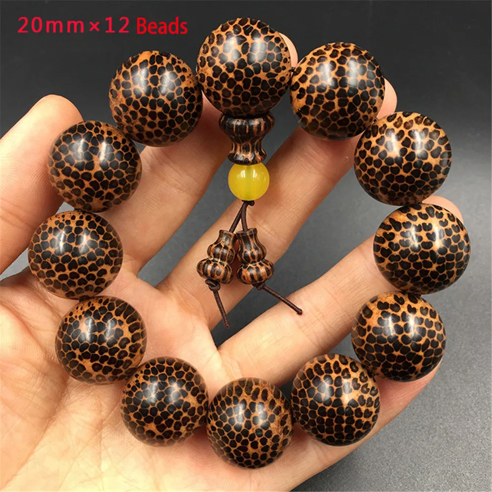 Натуральная змея деревянные бусины Будды браслет высокой плотности для мужчин и