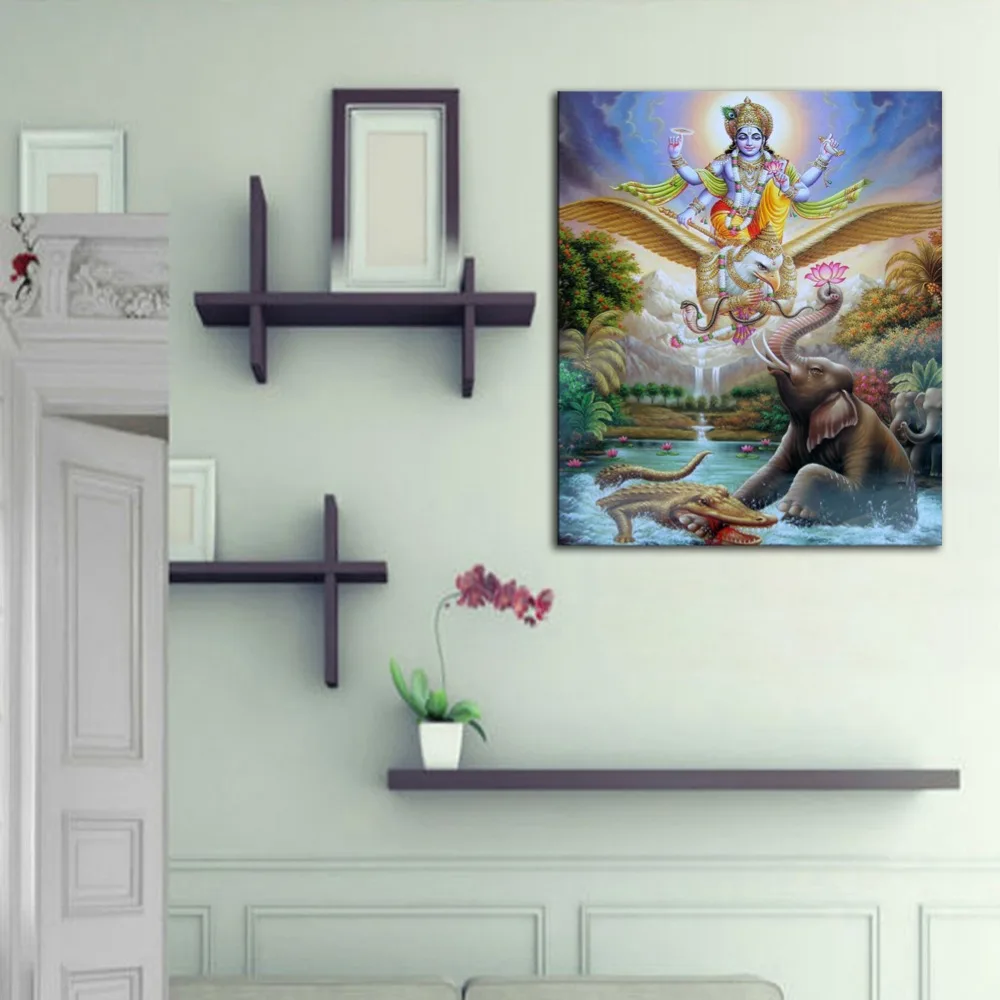 Древнеиндийской святой храм культ богов индуистских божеств картина домашний