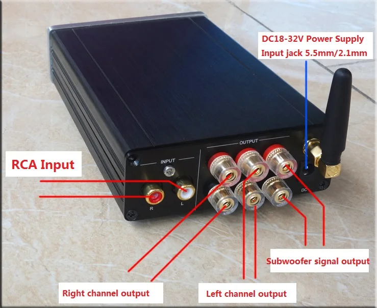 Бриз аудио Tpa5613 HiFi 2,1 Bluetooth 4,0 75 Вт* 2+ 150 Вт сабвуфер аудио цифровой усилитель