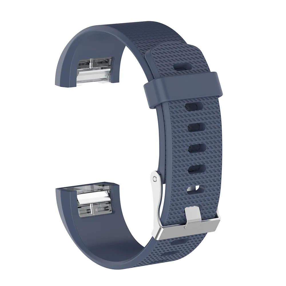 rock blue Силиконовый браслет для браслета Fitbit Charge 2 замена Смарт часы Браслет для Fitbit Charge2 ремешок для спортивных часов аксессуар - Цвет: rock blue