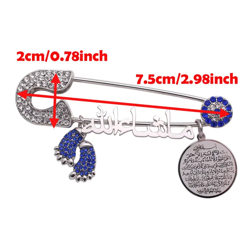 Детская Брошь из нержавеющей стали в арабском стиле|Броши| |