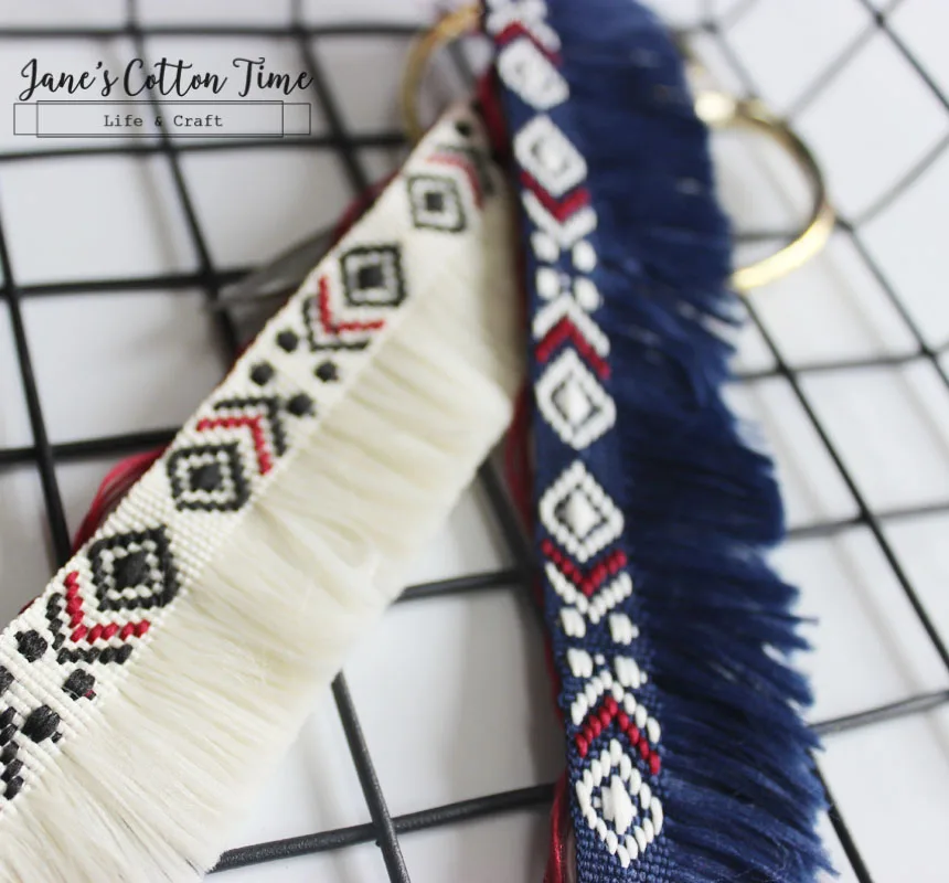 5 ярдов/партия полосатая тесьма с кисточками 3 см широкая в этническом стиле