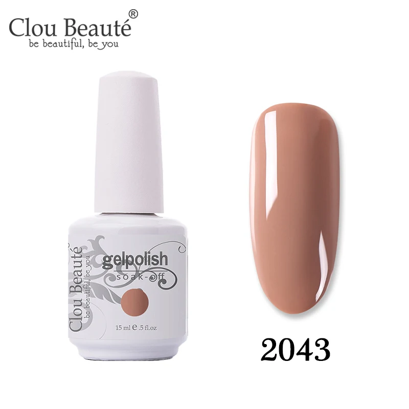 2043 Clou Beaute 131 цвет праймер гель лак замачиваемый УФ светодиодный Гель-лак для ногтей Полупостоянный Гель-лак Vernis набор УФ Гибридный гвоздь искусство - Цвет: 2043