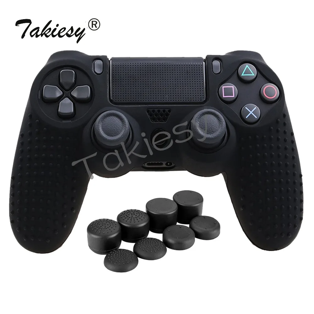 Takiesy 9 в 1 для Dualshock 4 PS4 Slim Pro контроллер шипованных кожи Премиум Защитная мягкие