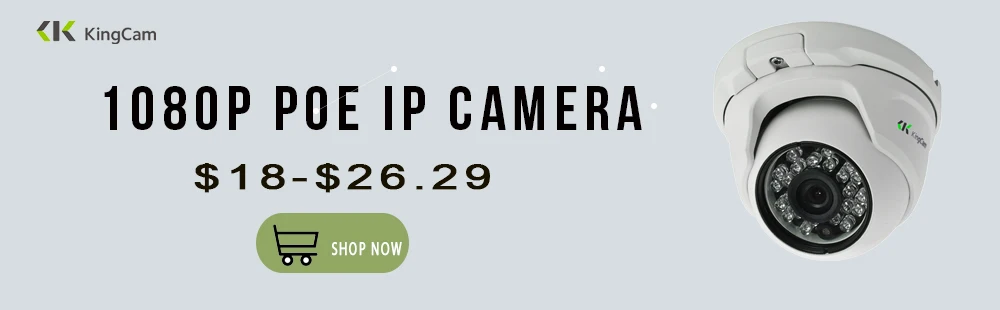Kingcam безопасности POE IP Камера металла сети Камера Товары теле- и видеонаблюдения 1080 P Ночное видение CCTV Водонепроницаемый открытый 2MP Пуля Cam видеонаблюдение