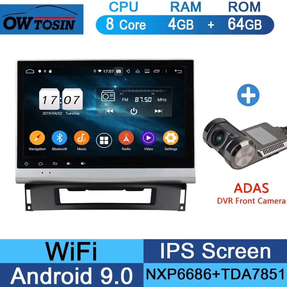 10," Восьмиядерный 4G+ 64G Android 9,0 автомобильный DVD мультимедиа для Buick Verano Vauxhall Opel Astra J автомобильный Радио gps Авторадио Parrot BT - Цвет: 64G Adas Camera