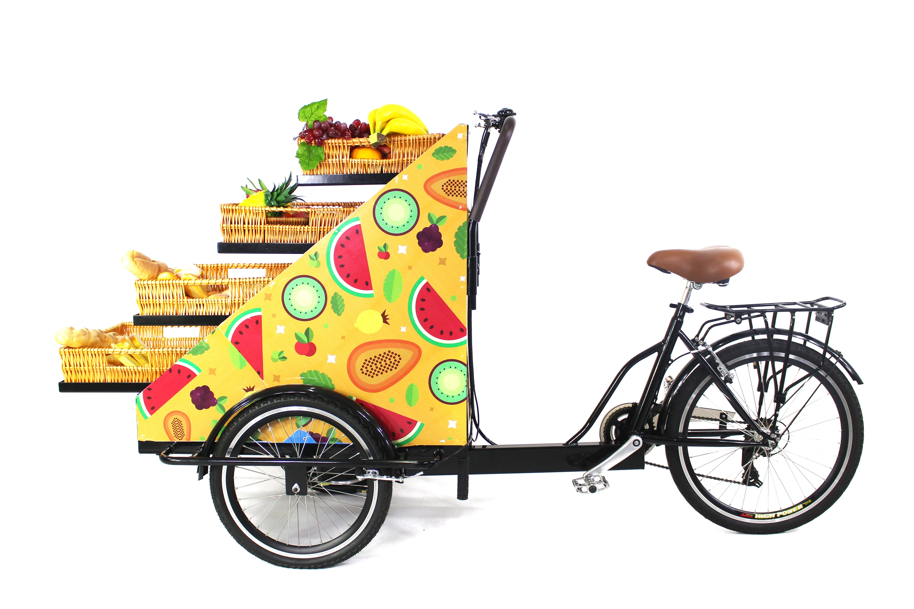 

Electric Cargo t​ricycle Food Cart Bicycle For Flower Fruit And Vegetable Sale