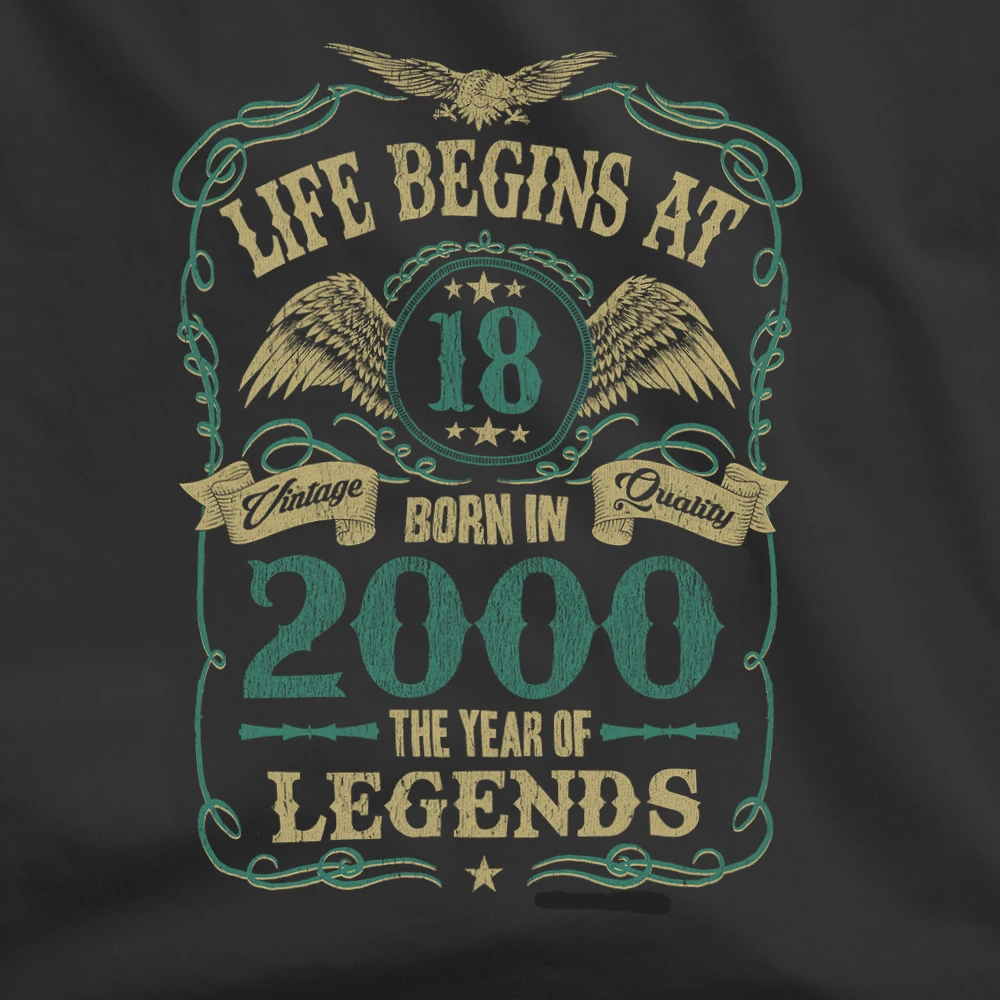 Брендовая футболка для мужчин 2019 модные жизнь начинается в 18 мужских футболок
