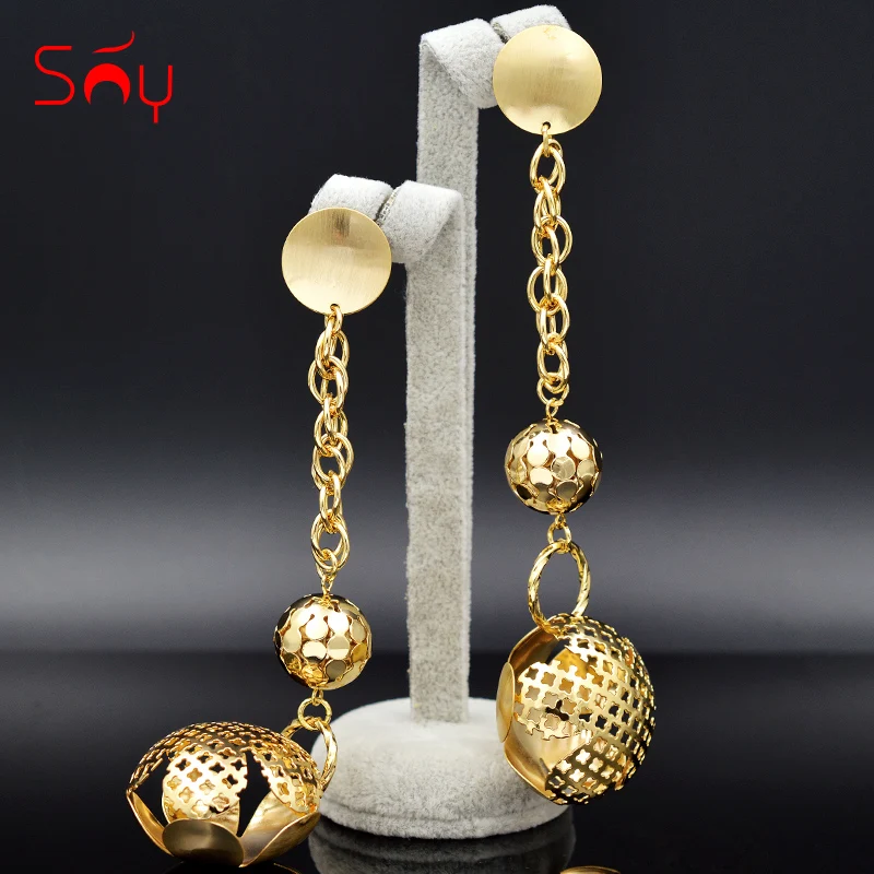 Солнечные ювелирные изделия романтические Драгоценности длинные в виде капель