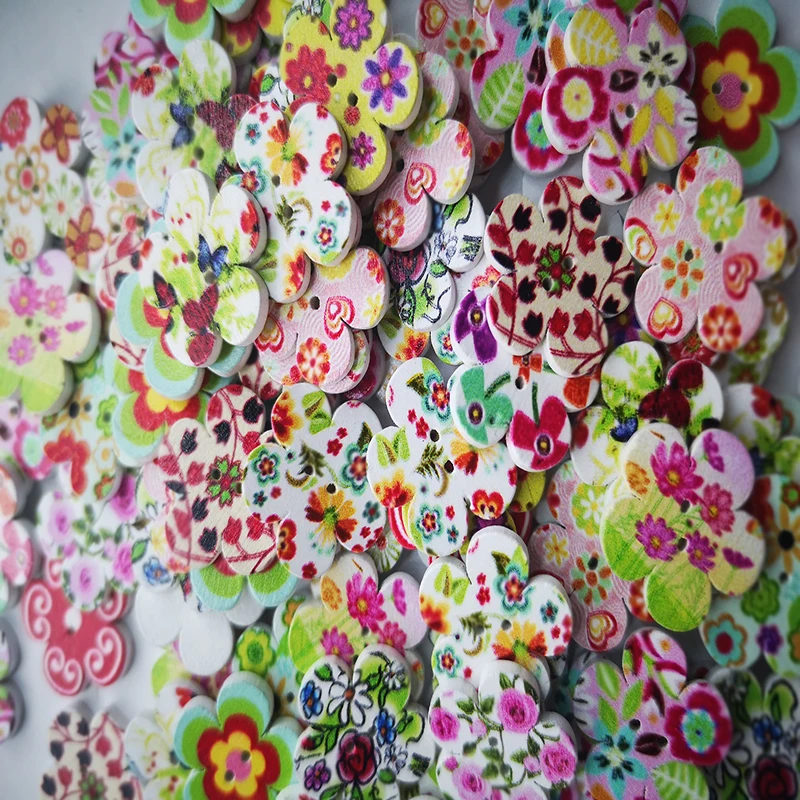 2 см Дерево охрана окружающей среды DIY Кнопка Цветок Подсолнух печатная