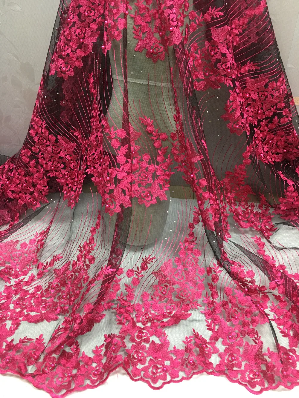 Высококачественная кружевная ткань золотого цвета в африканском стиле