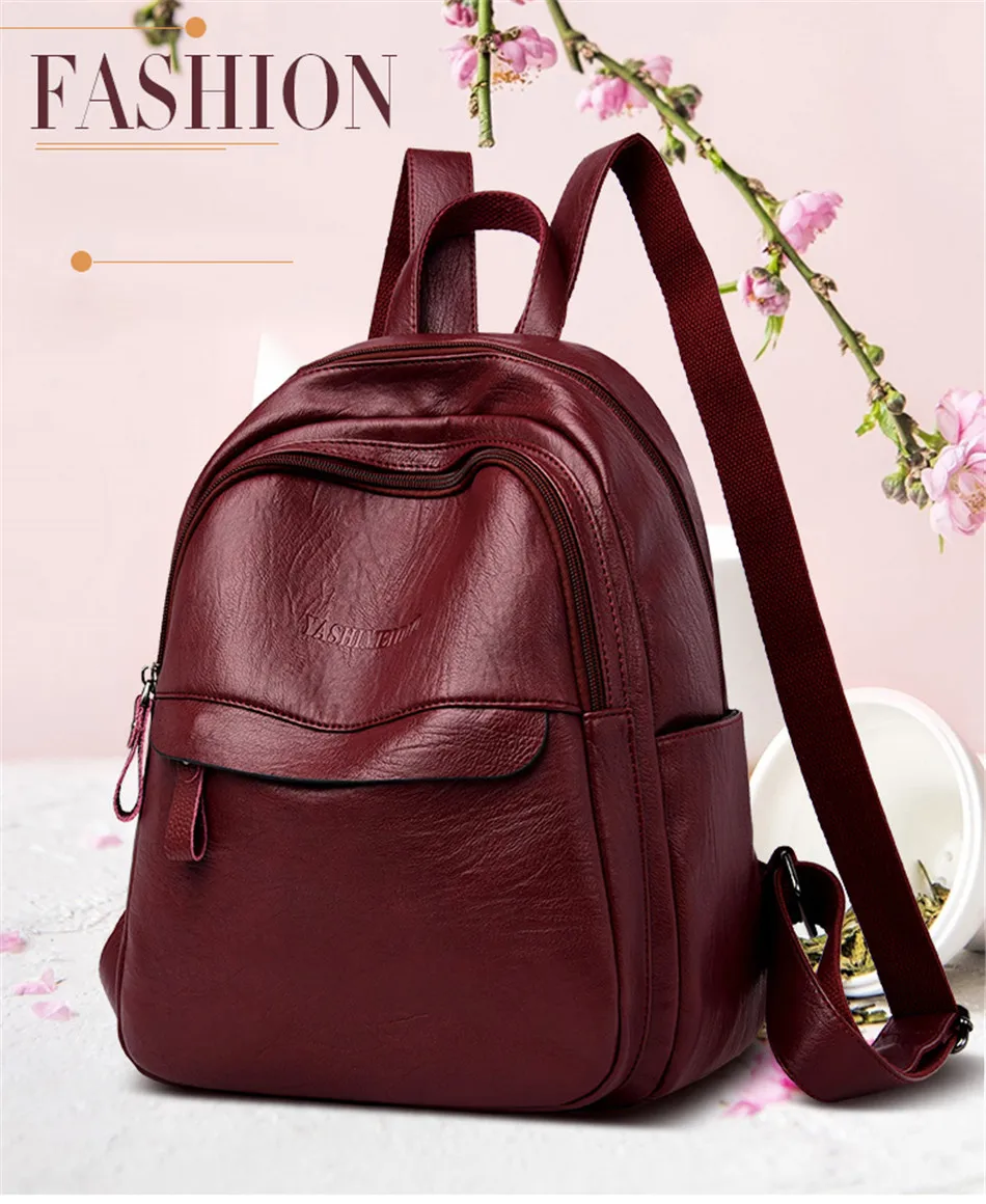 Mochilas mujer, женский рюкзак из натуральной кожи, женский рюкзак для путешествий, женский рюкзак для девочек, Новинка