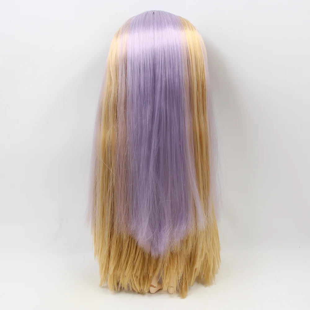 BL10490538 RBL Scalp 1/6 Blyth кукольные парики, включая жесткий эндоконский купол с/без взрыва мягкие прямые красочные волосы серии 3 - Цвет: BL10490538