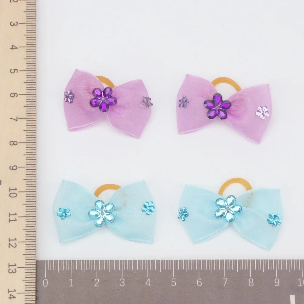 Small Dogs Accessories Bows Hair Product Yorkshire terrier For Pets Supplies Grooming animali accessori per cani | Дом и сад