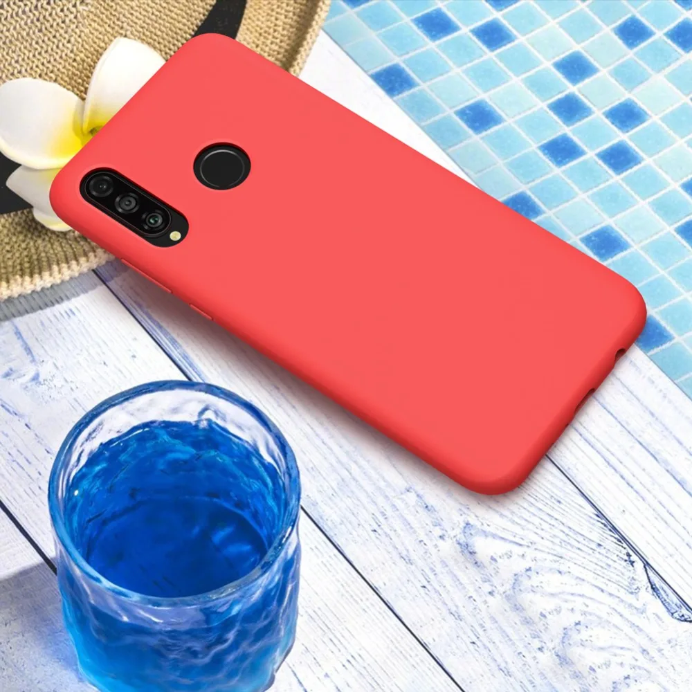 10 шт./лот NILLKIN гибкий чистый чехол для huawei P30 Lite/Nova/4e Жидкая силиконовая Резина противоударный чехол для телефона