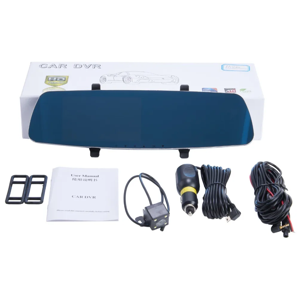 Panlelo регистраторы Видеорегистраторы для автомобилей Камера Full HD 1080 P Двойной