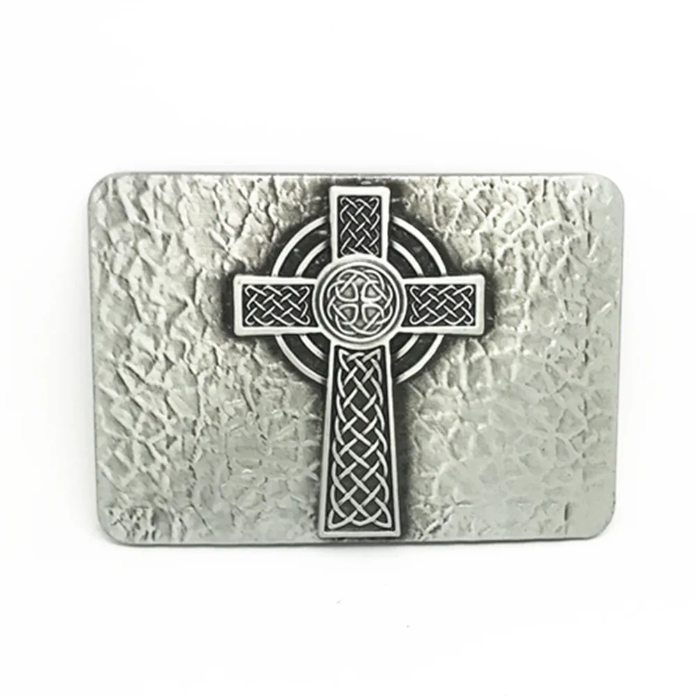 Western cowboy zinc alloy with wheat cross guard wild buckle