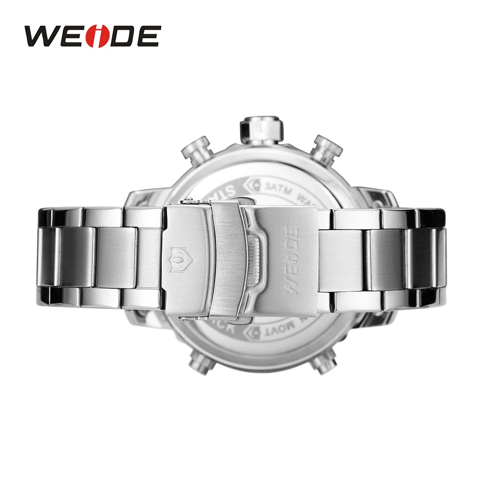 WEIDE модный спортивный браслет из нержавеющей стали Мужской Аналоговый