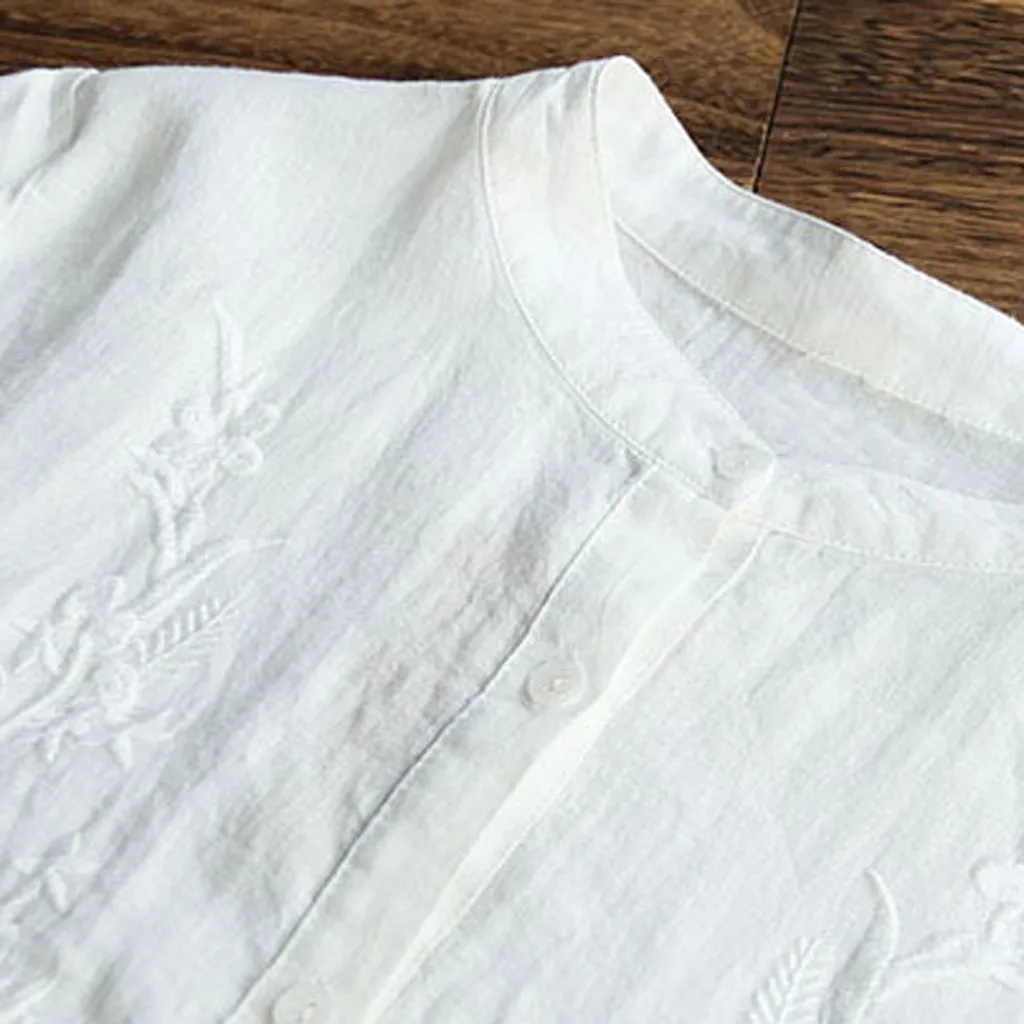 Женские топы и блузки размера плюс, туника, женские топы, уличная белая длинная рубашка, женские летние топы, одежда