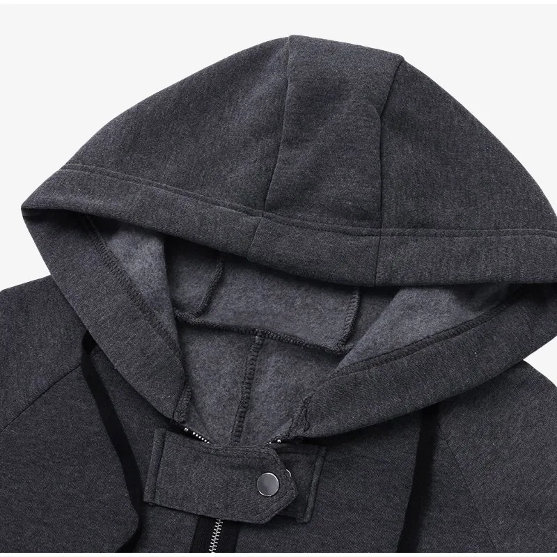 Свитшот женский флисовый Асимметричный на молнии повседневная однотонная