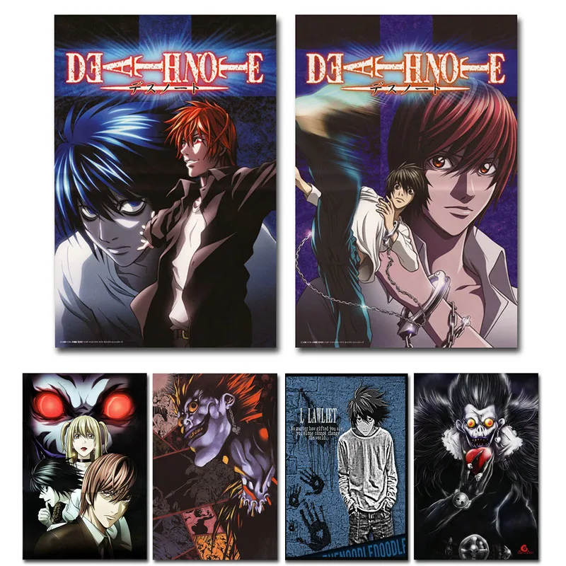 Art Silk Or Canvas Print Death Note Anime Poster 13x20 24x36 inch For Room Decor Decoration-009 | Painting &amp Calligraphy