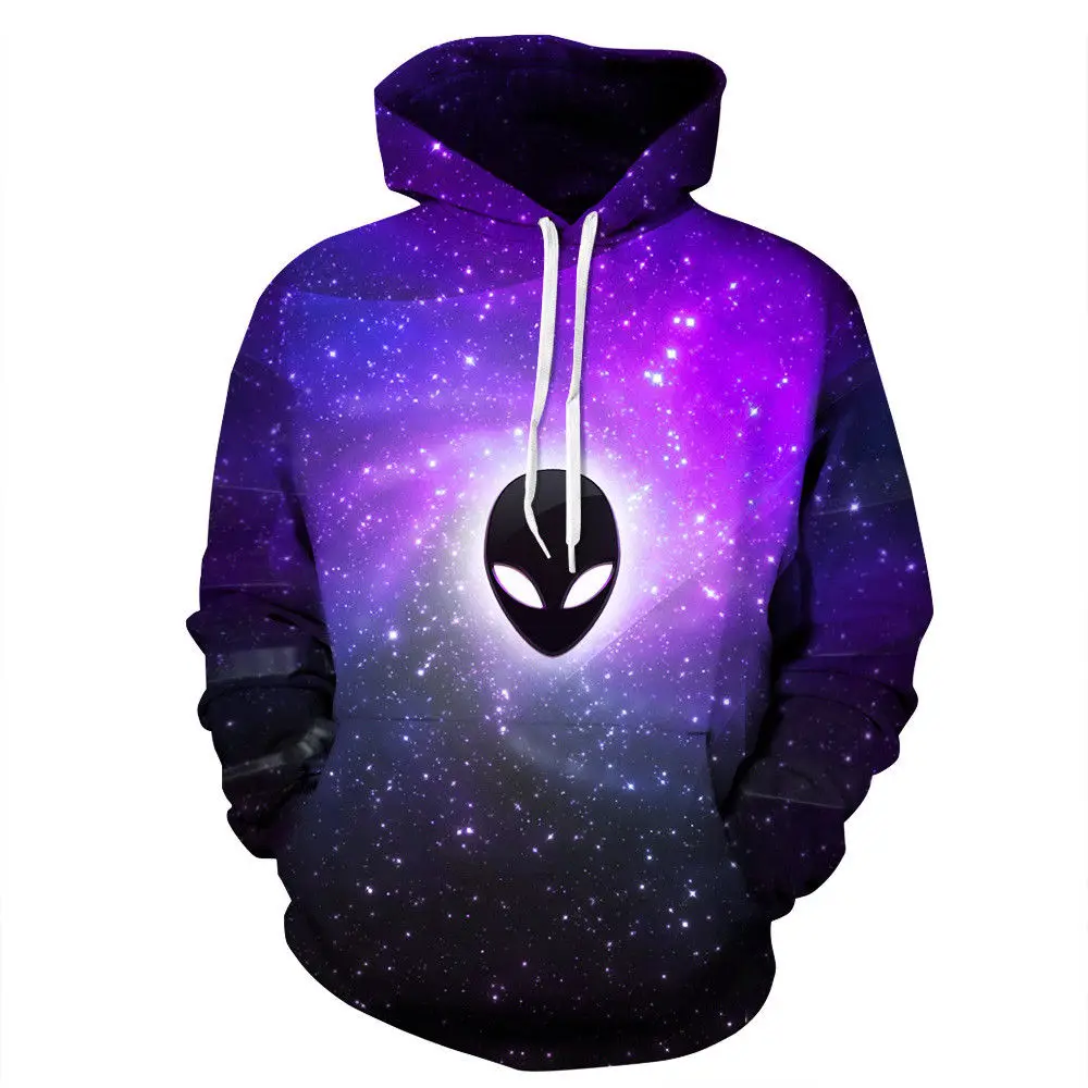 

Sweatshirts For Women/Men Spring Autumn Winter Galaxy Alien 3D Printed Novelty Womens Hoodie Womens Jumpers