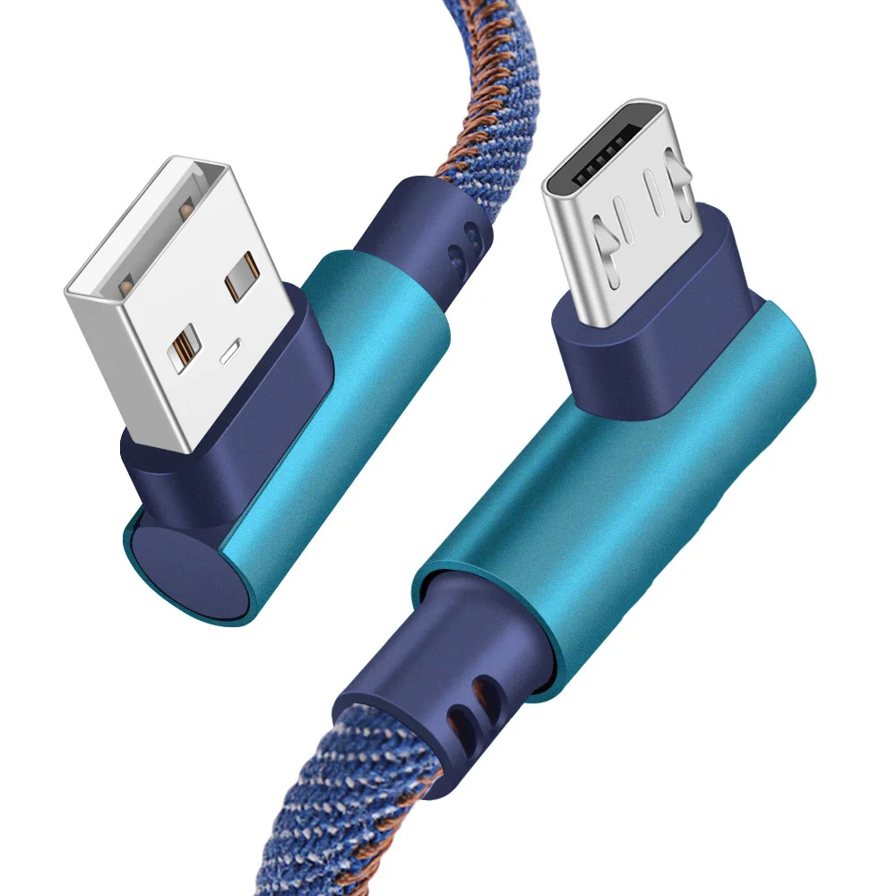 Micro USB кабель 3A Быстрая зарядка USB кабель для передачи данных Шнур для samsung Xiaomi Redmi Note 4 5 Android Microusb Быстрая зарядка кабель 1 м 2 м - Цвет: Синий