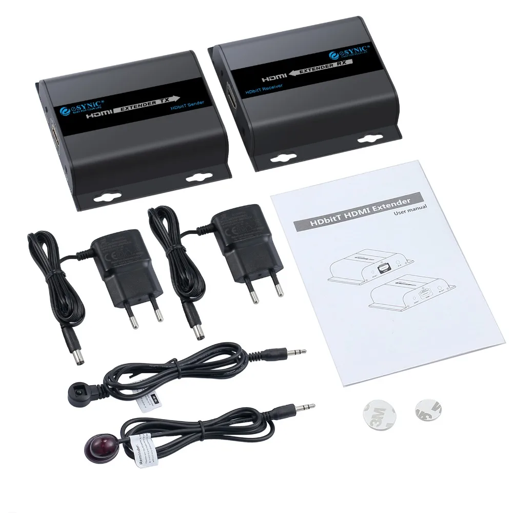 HDbitT HDMI совместимый удлинитель до 120 м репитер RJ45/CAT6/6a/7 IR передает V1.4 HDCP 1 4 приемник