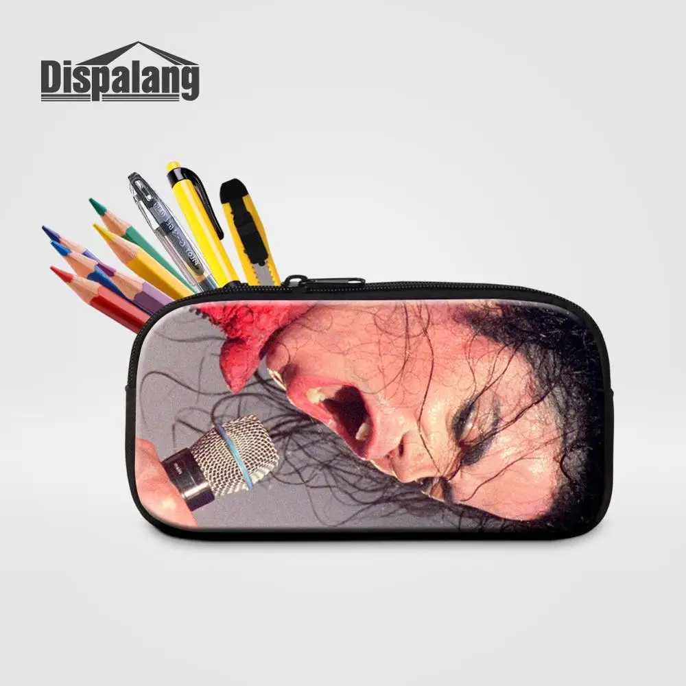 Dispalang, женский модный косметический чехол, чехол для макияжа, чехол для карандашей с Майклом Джексоном, для начальной школы, студенческий пенал, сумка для детских ручек - Цвет: Цвет: желтый
