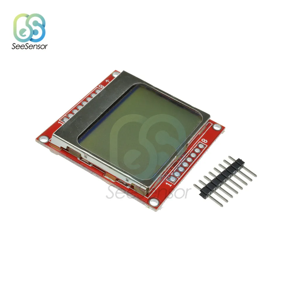 1 шт. белая подсветка 84*48 84x8 4 Модуль ЖК-дисплея адаптер PCB для Nokia 5110 arduino DIY KIT |