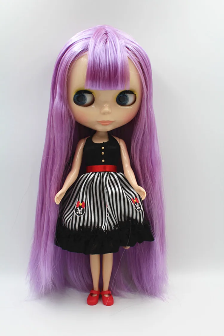Кукла Blygirl фиолетовая с кисточками модная для макияжа |