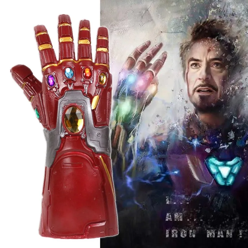 Endgame Железный человек Бесконечность перчатка Косплей рука танос латексные перчатки руки маски супергероев оружие реквизит дропшиппинг