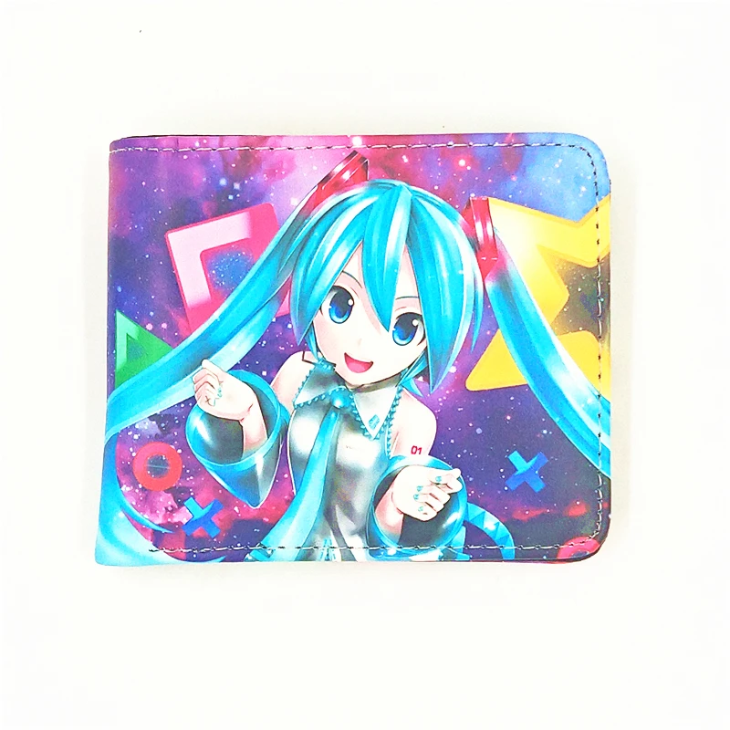 Милые женские персонализированные Короткие Кошельки skura сумочки Hatsune Miku женская