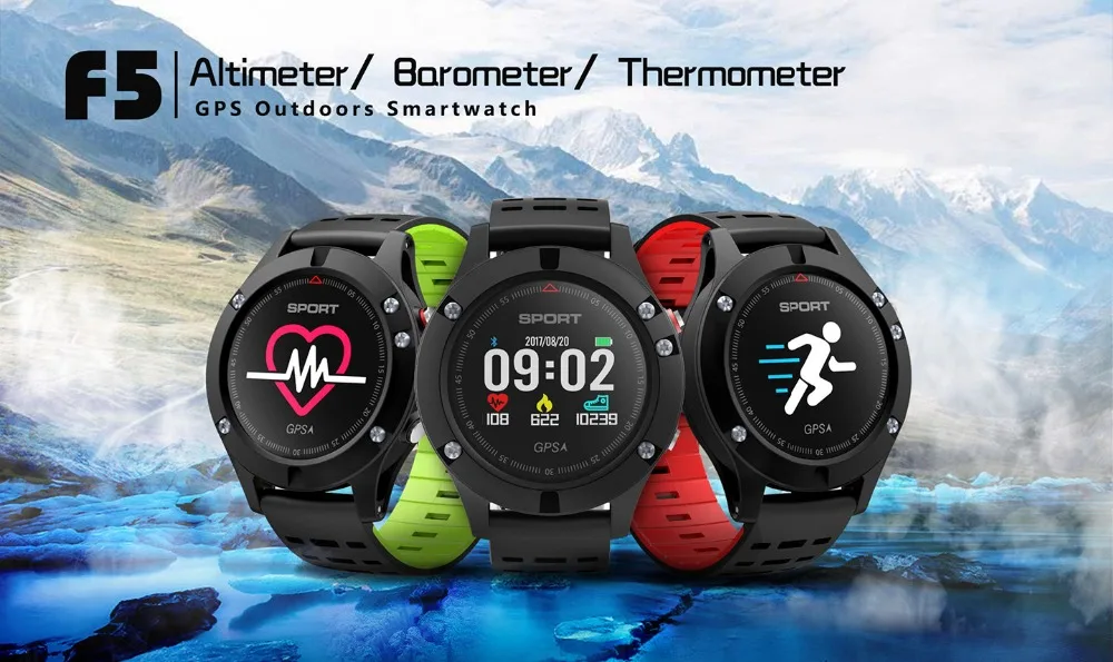DTNO.1 F5 gps Смарт-часы монитор сердечного ритма высотомер барометр браслет Поддержка Siri для iOS и Android 9,0 10 шт./лот