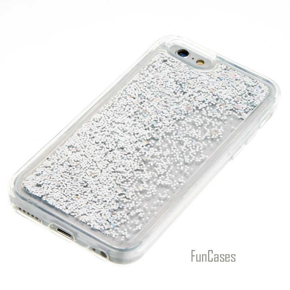 Динамический Жидкий блеск Чехол для Fundas iPhone 5S SE 6 плюс Coque 5 7 Plus чехол 5.5 дюймов