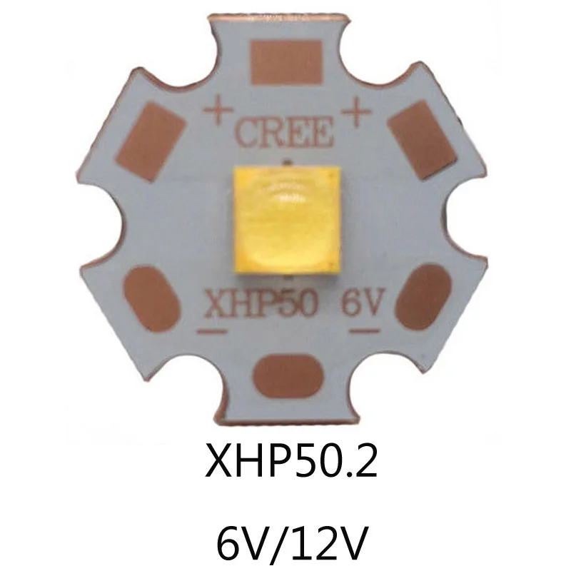 CREE XHP50 XHP70 XHP50.2 XHP70.2 2 поколения холодный белый нейтральный белый теплый белый светодиодный излучатель 6 в 12 В с 16 мм 20 мм медной печатной платой
