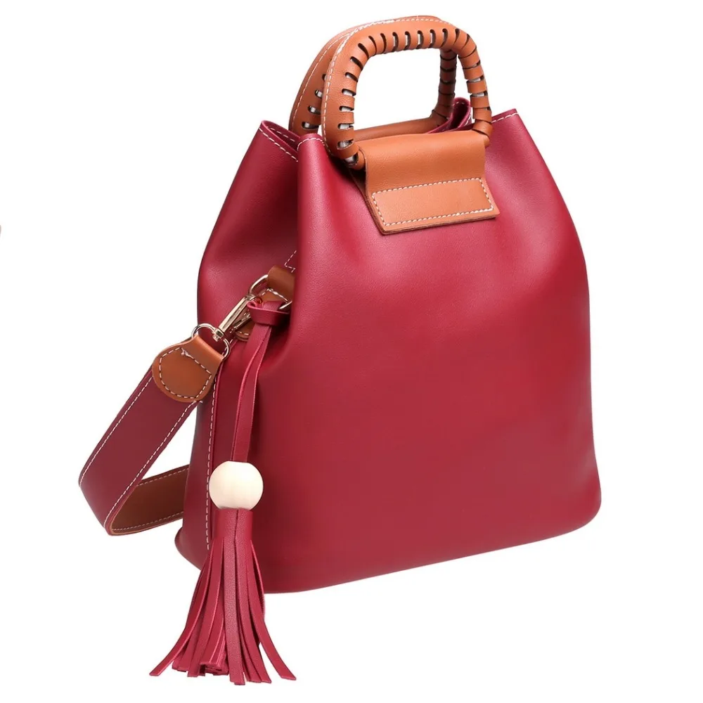 Для женщин Мода Повседневное кисточкой Сумки из искусственной кожи Топ-ручка