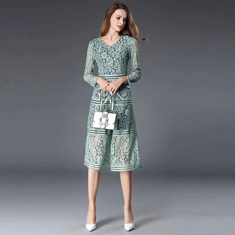 MSSNNG женское повседневное длинное платье новый бренд 2018 осеннее модное