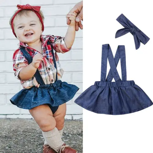 2019 брендовая одежда для новорожденных девочек юбки на подтяжках повязка голову