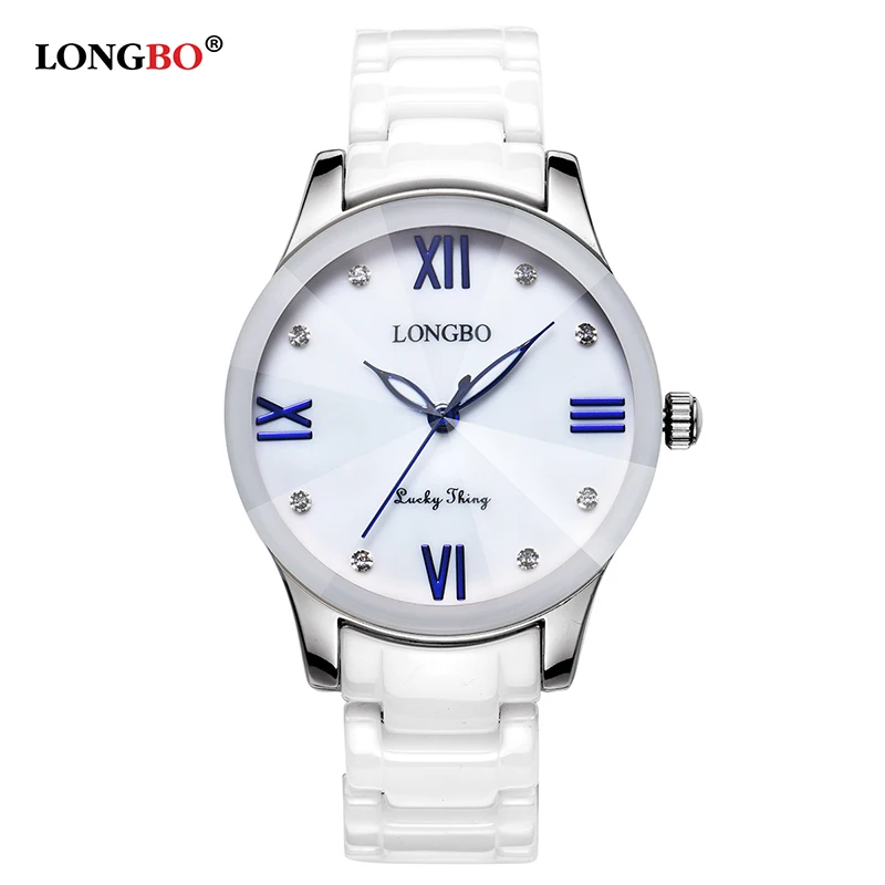 LONGBO Luxury Fashion Casual Quartz Watches Lady relojes mujer Imitation Ceramic Women Wristwatches Girl Dress Clock 80170 | Наручные