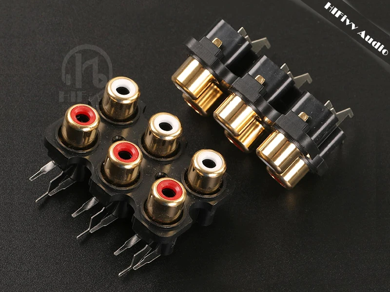 Сигнальный кабель hifi разъем RCA 4 канала и 6 каналов позолоченный аудиокабель