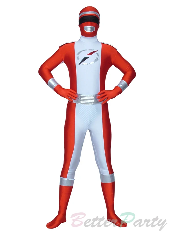 Лайкра спандекс GoGo Sentai Boukenger Zentai костюмы красный/черный/синий/розовый/желтый 5