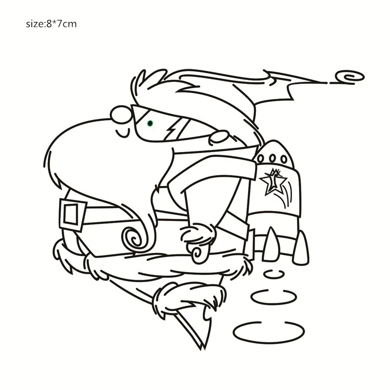 Прозрачные марки Санта Клаус | Канцтовары для офиса и дома